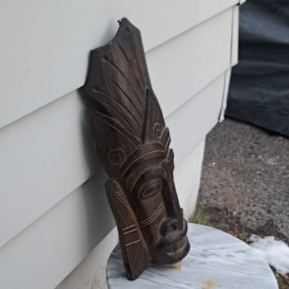 Indonesian Tribal Wall Mask - Picture 3 of 11